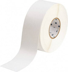 Brady - 2-1/4" Wide x 1,200" Long, White Polyester Label Tape - For BradyJet J5000 - Eagle Tool & Supply