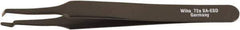 Wiha - 4-23/32" OAL SS-SA ESD Safe Tweezers - Wafer Tip - Eagle Tool & Supply