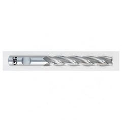 2 Dia. x 11-3/4 Overall Length 6-Flute Square End HSS-CO SE End Mill-Round Shank-Non-Center Cutting-Uncoated - Eagle Tool & Supply