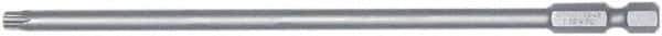 Wiha - T8 Torx Bit - 1/4" Hex Drive, 6" OAL - Eagle Tool & Supply