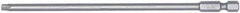 Wiha - T7 Torx Bit - 1/4" Hex Drive, 6" OAL - Eagle Tool & Supply