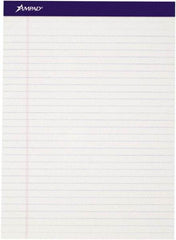 AMPAD - 50 Sheet, 8-1/2 x 11-3/4", Writing Pad - White - Eagle Tool & Supply