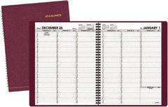 AT-A-GLANCE - 52 Sheet, 8-1/4 x 10-7/8", Appointment Book - Winestone - Eagle Tool & Supply