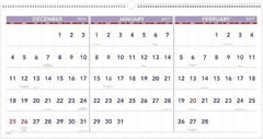 AT-A-GLANCE - 7 Sheet, 23-1/2 x 12", Wall Calendar - White - Eagle Tool & Supply