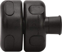 D&D Technologies - 1-1/4" Bar Latch Length, 2-3/4" High, Polymer Adjustable Gate Latch - Black Finish, 1/2" Hole Diam - Eagle Tool & Supply