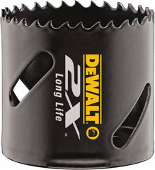 DeWALT - 2-1/2" Diam, 1-7/8" Cutting Depth, Hole Saw - Bi-Metal Saw, Toothed Edge - Eagle Tool & Supply