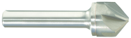 1/2" Size-1/4" Shank-120° Carbide-Bright 6 Flute Chatterless Countersink - Eagle Tool & Supply