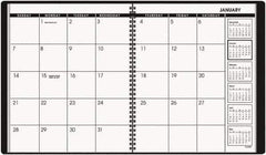 AT-A-GLANCE - 26 Sheet, 9 x 11", Planner Appointment Book - Black - Eagle Tool & Supply