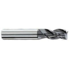 3/4" Dia. - 1-1/2" LOC - 4" OAL - .030-.035 Radius 3 FL Carbide S/E HP End Mill-AlTiN - Eagle Tool & Supply