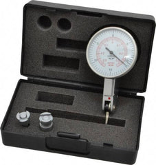 Value Collection - 0.03 Inch Range, 0.0005 Inch Dial Graduation, Horizontal Dial Test Indicator - White Dial, 0-15-0; 0-35-0 Dial Reading - Eagle Tool & Supply