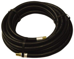 Alliance Hose & Rubber - 1" ID x 1-5/32" OD 25' Long Multipurpose Air Hose - MNPT x FNPT(Swivel) Ends, 300 Working psi, -40 to 190°F, 1" Fitting, Black - Eagle Tool & Supply