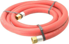 Alliance Hose & Rubber - 3/4" ID x 1-5/32" OD 10' Long Multipurpose Air Hose - MNPT x FNPT(Swivel) Ends, 300 Working psi, -40 to 190°F, 3/4" Fitting, Red - Eagle Tool & Supply