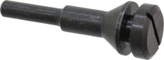 Value Collection - 3/8" Hole, Screw Lock Wheel Mandrel - 2" OAL, 1/2" Max Wheel Width, 1/4" Shank Diam - Eagle Tool & Supply