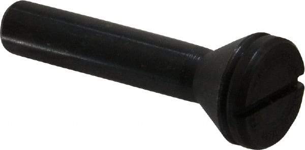 Value Collection - 1/4" Hole, Screw Lock Wheel Mandrel - 2" OAL, 1/4" Max Wheel Width, 3/8" Shank Diam - Eagle Tool & Supply
