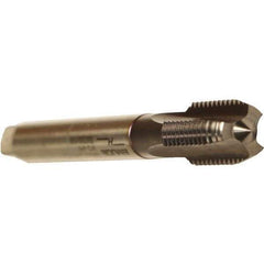 Emuge - M24x1.50 Metric Fine 6HX 4 Flute TiCN Finish Cobalt Straight Flute Machine Tap - Modified Bottoming, Right Hand Thread, 140mm OAL, 27mm Thread Length, Oversize - Eagle Tool & Supply