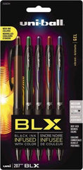 Uni-Ball - 0.7mm Retractable Pen - Blue & Black, Brown & Black, Green & Black, Purple & Black, Red & Black - Eagle Tool & Supply