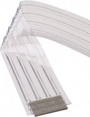 TMI, LLC - Clear Ribbed with Reinforced Bonded Bead Replacement Strips, Armor Bond Dock Curtain Strips - 8" Wide x 8' Long x 0.072" Thick, PVC - Eagle Tool & Supply