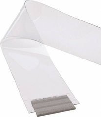 TMI, LLC - Clear Smooth with Reinforced Bonded Bead Replacement Strips, Armor Bond Dock Curtain Strips - 12" Wide x 8' Long x 1/8" Thick, PVC - Eagle Tool & Supply