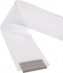 TMI, LLC - Clear Smooth with Reinforced Bonded Bead Replacement Strips, Armor Bond Dock Curtain Strips - 8" Wide x 8' Long x 0.08" Thick, PVC - Eagle Tool & Supply