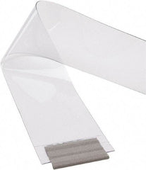 TMI, LLC - Clear Smooth with Reinforced Bonded Bead Replacement Strips, Armor Bond Dock Curtain Strips - 8" Wide x 7' Long x 0.08" Thick, PVC - Eagle Tool & Supply