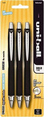 Uni-Ball - Roller Ball 1mm Retractable Pen - Black - Eagle Tool & Supply