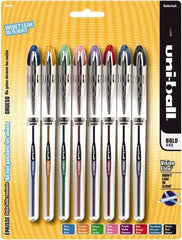 Uni-Ball - Roller Ball 0.5mm Refill Cards - Black, Blue, Black/Blue, Green, Orange, Pink, Purple & Red - Eagle Tool & Supply