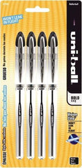 Uni-Ball - Roller Ball 0.8mm Stick Pen - Black - Eagle Tool & Supply