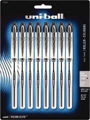 Uni-Ball - Roller Ball 0.8mm Stick Pen - Black - Eagle Tool & Supply