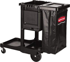 Rubbermaid - Aluminum & Structural Web Plastic Janitor Cart - 552mm Width, 1,168.4mm Long - Eagle Tool & Supply