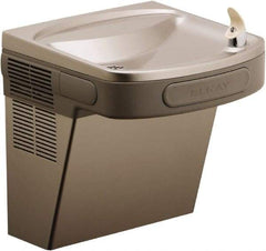 ELKAY - 8 GPH Cooling Capacity Barrier Free Wall Mounted Water Cooler & Fountain - Water Filtered, 20 to 100 psi, 115 Volts, 370 Watts, 4.0 Full Load Amperage, 0.5 hp, Copper - Eagle Tool & Supply
