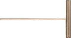 Ampco - 1/4" Hex, T-Handle, Nonsparking Hex Key - 6" OAL, Beryllium Copper Alloy & Nickel Aluminum Bronze, Inch System of Measurement - Eagle Tool & Supply