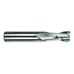 16mm Dia. x 89mm Overall Length 2-Flute Square End Solid Carbide SE End Mill-Round Shank-Center Cut-TiAlN - Eagle Tool & Supply