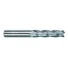 3/8 Dia. x 2-1/2 Overall Length 4-Flute Square End Solid Carbide SE End Mill-Round Shank-Center Cut-TiCN - Eagle Tool & Supply