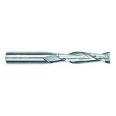 1 Dia. x 5 Overall Length 2-Flute Square End Solid Carbide SE End Mill-Round Shank-Center Cut-Uncoated - Eagle Tool & Supply