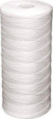 Value Collection - 4-1/2" OD, 25µ, Polypropylene String-Wound Cartridge Filter - 20" Long, Reduces Sediments - Eagle Tool & Supply