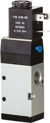 ARO/Ingersoll-Rand - 1/4" Inlet x 1/4" Outlet, Single Solenoid Actuator, Spring Return, 2 Position, Body Ported Solenoid Air Valve - 24 VDC Input, 0.7 CV, 3 Way, 115 psi, 122° Max Temp, 15° Min Temp - Eagle Tool & Supply