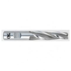 1/4 x 3/8 x 3/4 x 2-1/2 3 Fl HSS-CO Tapered Center Cutting End Mill -  Bright - Eagle Tool & Supply