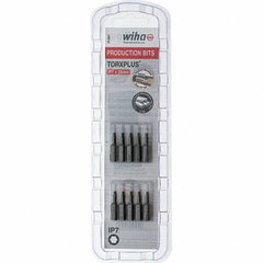 Wiha - 1/4" Drive IP7 Torx Plus Screwdriver Bit - 1" OAL, Insert Bit - Eagle Tool & Supply