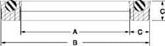 Value Collection - 8" Inside Diam x 9" Outside Diam Lip Seal - Standard - 1/2" High, Polyurethane - Eagle Tool & Supply