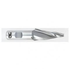 1/8 x 1/2 x 3/4 x 2-3/4 3 Fl HSS-CO Tapered Center Cutting End Mill -  Bright - Eagle Tool & Supply