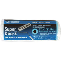 Wooster Brush - 1/2" Nap, 7" Wide Paint Roller Cover - Semi-Rough Texture, Woven - Eagle Tool & Supply
