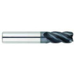 3/4" Dia. - 1-1/2" LOC - 6" OAL - .030-.035 Radius 4 FL Carbide S/E HP End Mill-AlTiN - Eagle Tool & Supply
