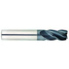 1/2" Dia. - 1" LOC - 3" OAL - 4 FL Carbide S/E HP End Mill-AlTiN - Eagle Tool & Supply