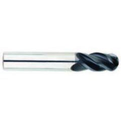 5/32" Dia. - 2" OAL - Ball Nose-AlTiN Coated-Solid Carbide HP SE End Mill-4 FL - Eagle Tool & Supply