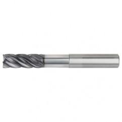 1/2x1/2x1-1/4x2-1/4x4 .030R 5FL Carbide End Mill-Weldon Shank-AlTiN - Eagle Tool & Supply