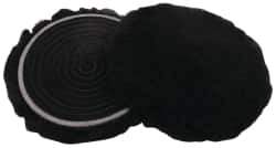 3M - 5-1/4" Diam Lambswool Bonnet Pad - 25/32" Pile, Hook & Loop Attachment - Eagle Tool & Supply
