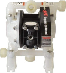 ARO/Ingersoll-Rand - 1/2" NPT, Nonmetallic, Air Operated Diaphragm Pump - Santoprene Diaphragm, Polypropylene Housing - Eagle Tool & Supply