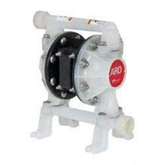 ARO/Ingersoll-Rand - 3/4" NPT, Nonmetallic, Air Operated Diaphragm Pump - Santoprene Diaphragm, Polypropylene Housing - Eagle Tool & Supply