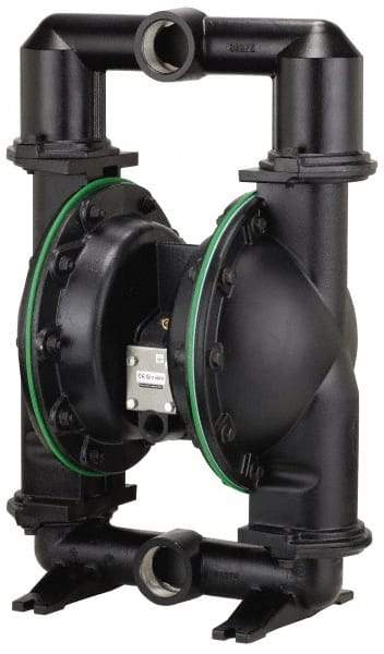 ARO/Ingersoll-Rand - 2" NPT, Metallic, Air Operated Diaphragm Pump - PTFE Diaphragm, Aluminum Housing - Eagle Tool & Supply