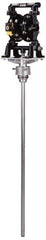 ARO/Ingersoll-Rand - 11 GPM, 25 to 100 Working psi, Air Motor Driven Drum Pump - 1/4 NPTF Air Inlet, 1/2 NPT Fluid Inlet, 1/2 NPTF Fluid Outlet, 1:1 Pump Ratio - Eagle Tool & Supply
